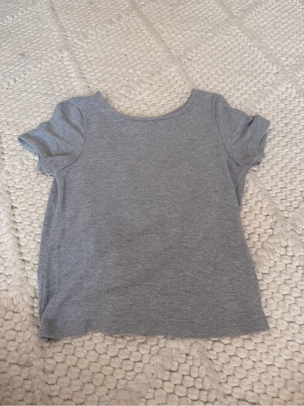 Alya Light Gray Short Sleeve Tee
